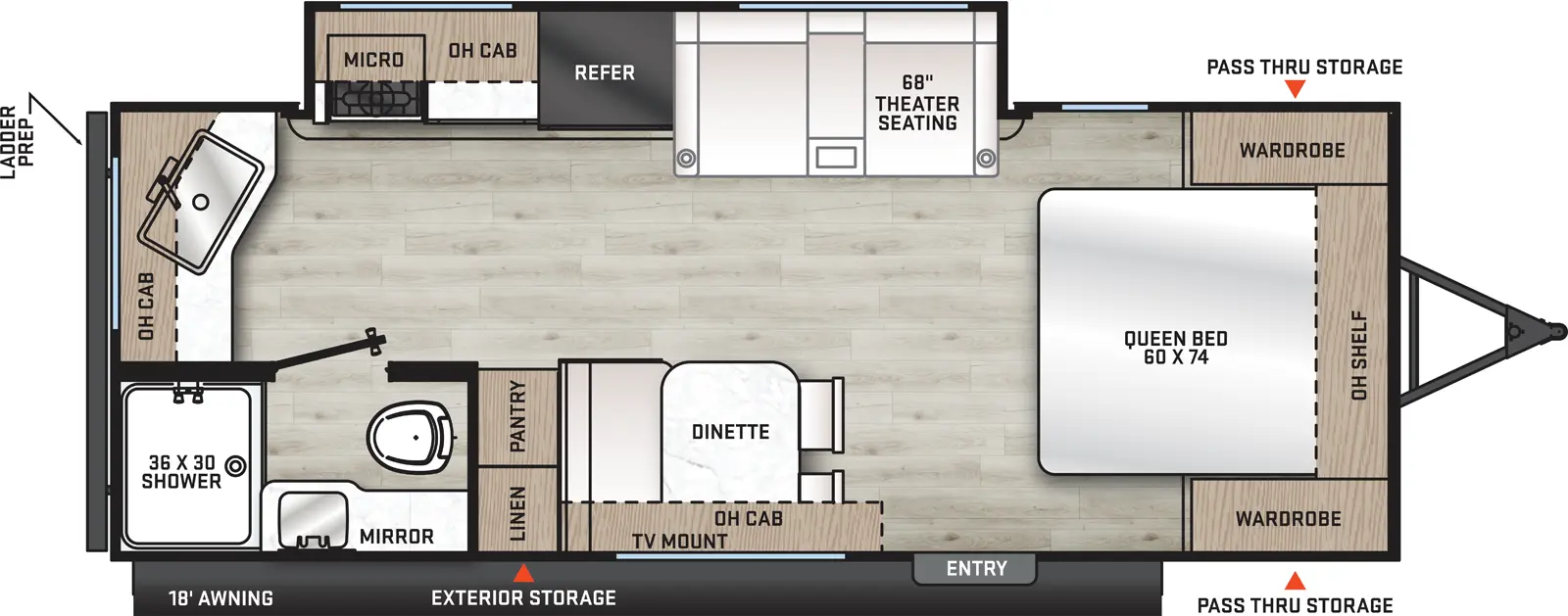 Catalina Summit Series 8 221MKE Floorplan